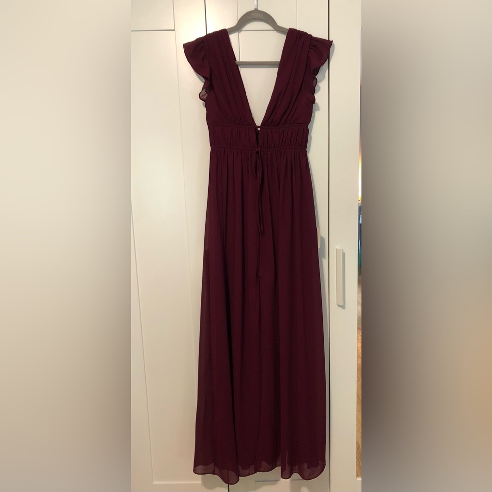 Lulu’s Maroon Maxi Dress
